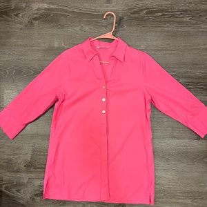 Foxcroft hot pink blouse